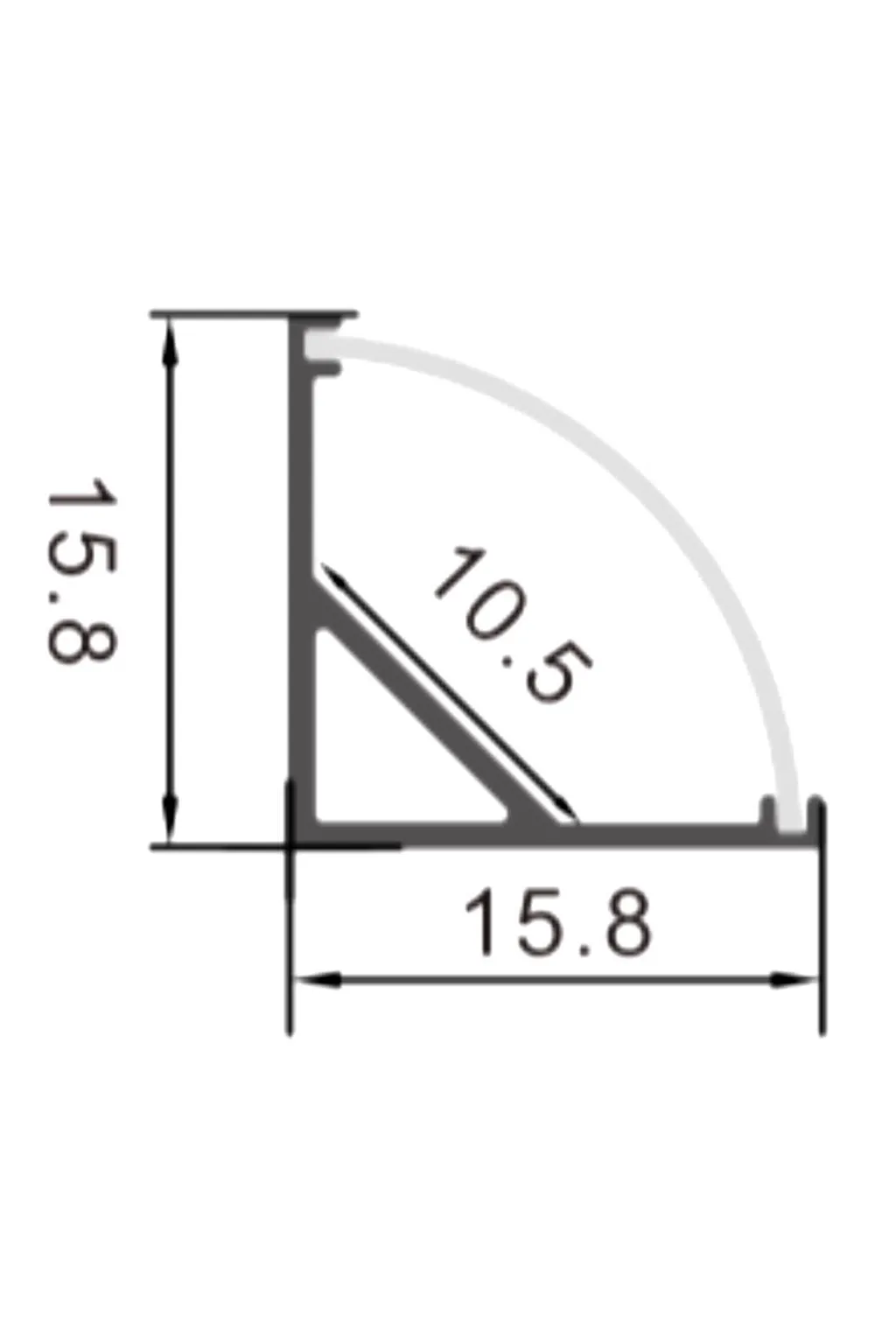 Buy Aluminium Profile 2 metres Angular 90º - L - for LED Strips