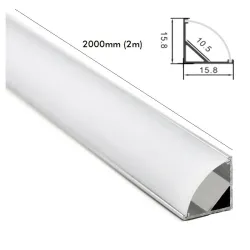 Buy Aluminium Profile 2 metres Angular 90º - L - for LED Strips
