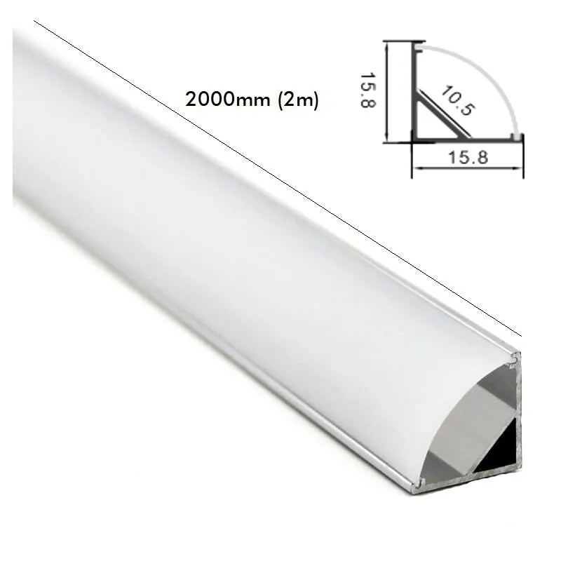 Buy Aluminium Profile 2 metres Angular 90º - L - for LED Strips