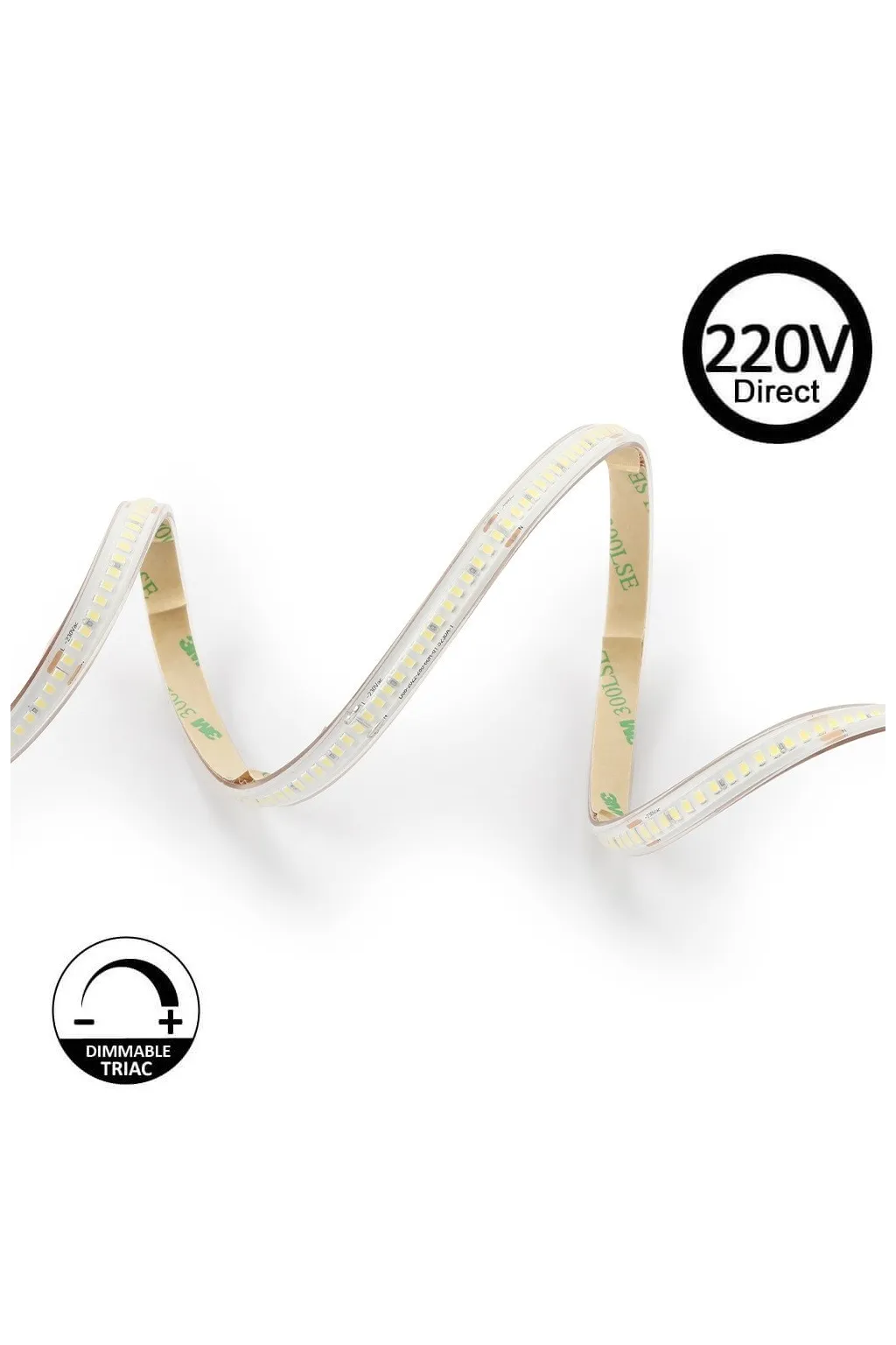 Striscia LED 220V | 120xLED/m | 20m | SMD2835 | 1450Lm/M | 14W/M | ...