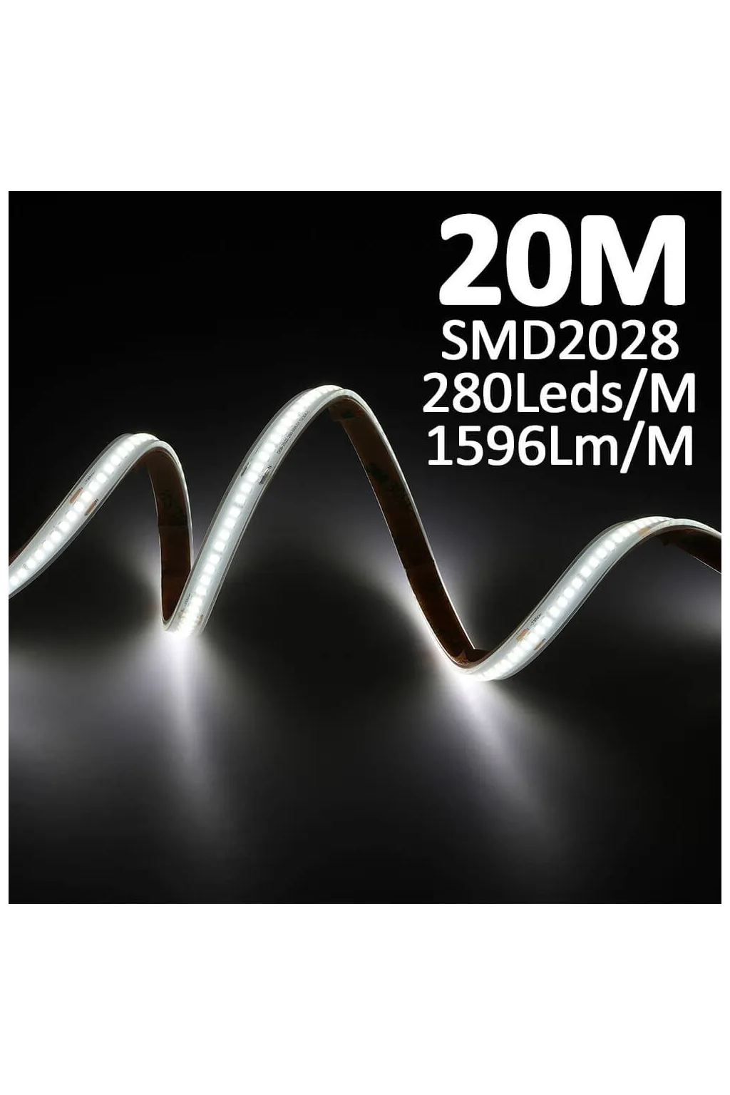 Fitas LED 220V 14w 20m IP67 Regulável - Corte 10cm - Alto Brilho