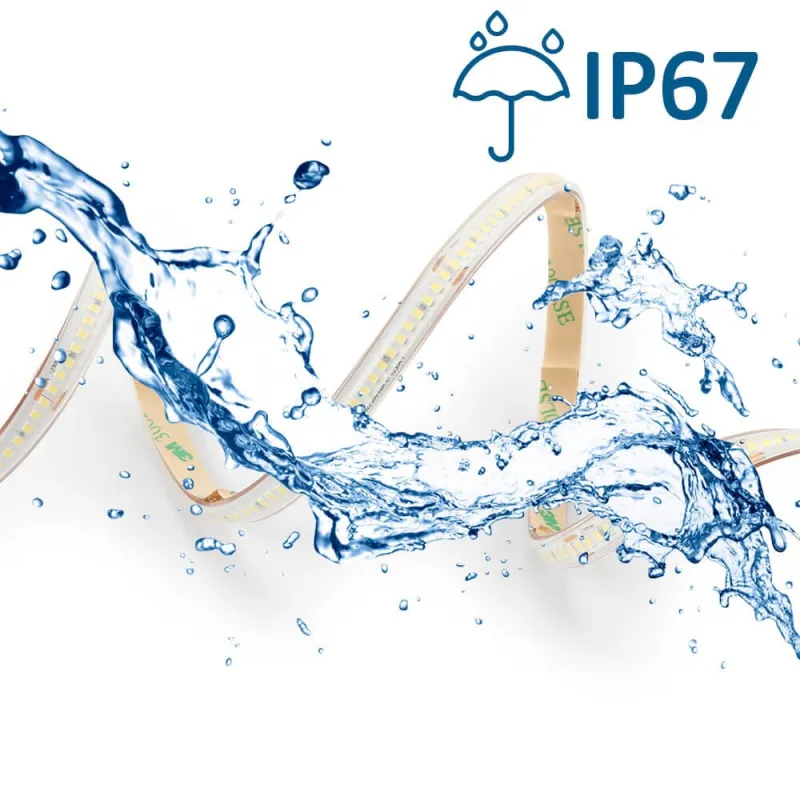 Fitas LED 220V 14w 20m IP67 Regulável - Corte 10cm - Alto Brilho