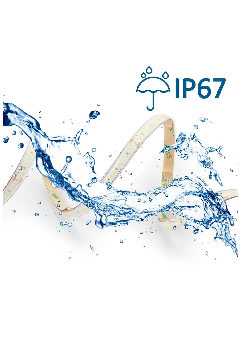 Fitas LED 220V 14w 20m IP67 Regulável - Corte 10cm - Alto Brilho