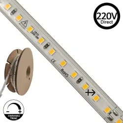 ✔️ Tira LED Exterior 220V Direct 50M - Varios tonos Blancos