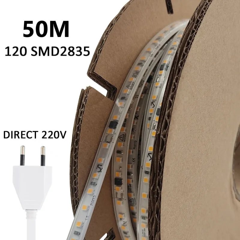 ✔️ Outdoor LED Strip 220V 20M Submersible IP67 - Various White Tones