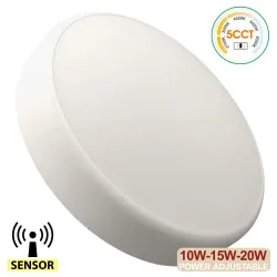 ▷ Radar Sensor Circular Ceiling Light 20W 28cm | Selectable Light 5CCT