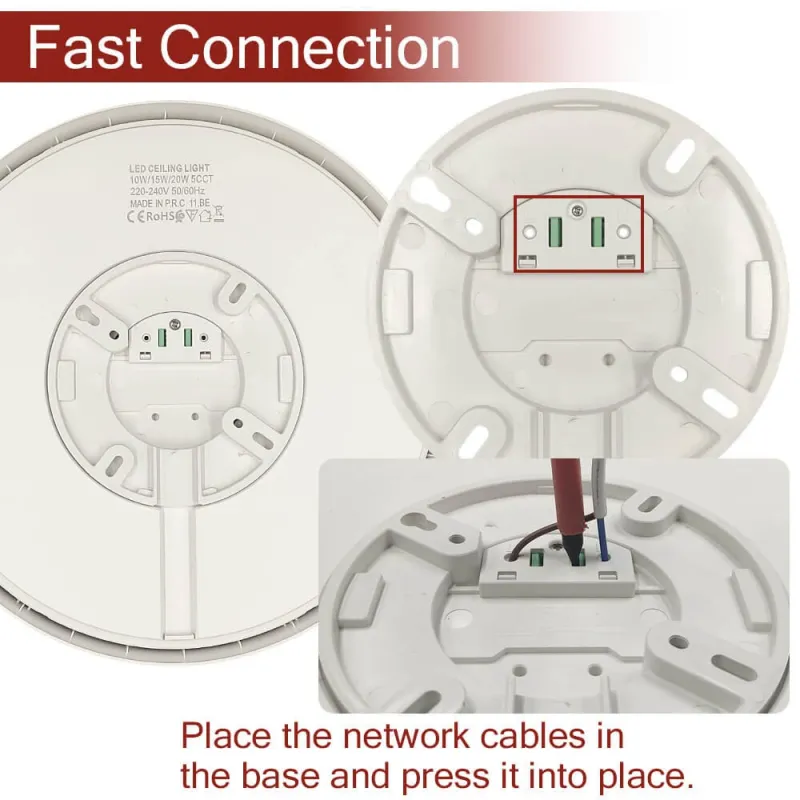 ▷ Radar Sensor Circular Ceiling Light 20W 28cm | Selectable Light 5CCT