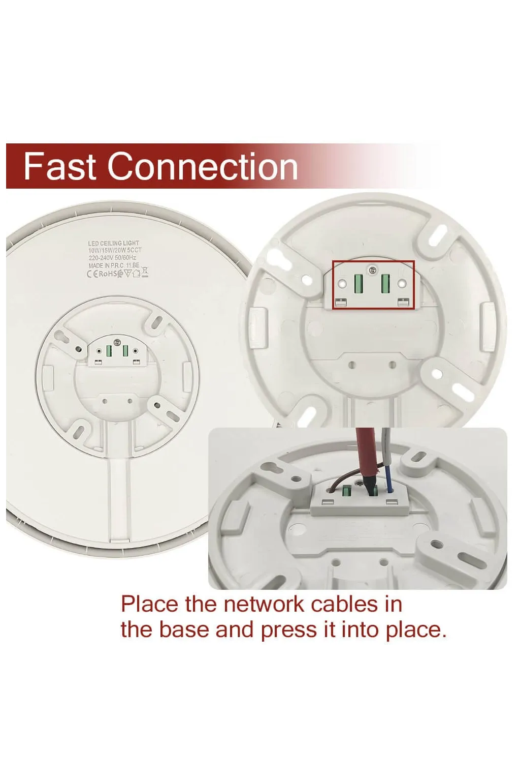▷ Radar Sensor Circular Ceiling Light 20W 28cm | Selectable Light 5CCT