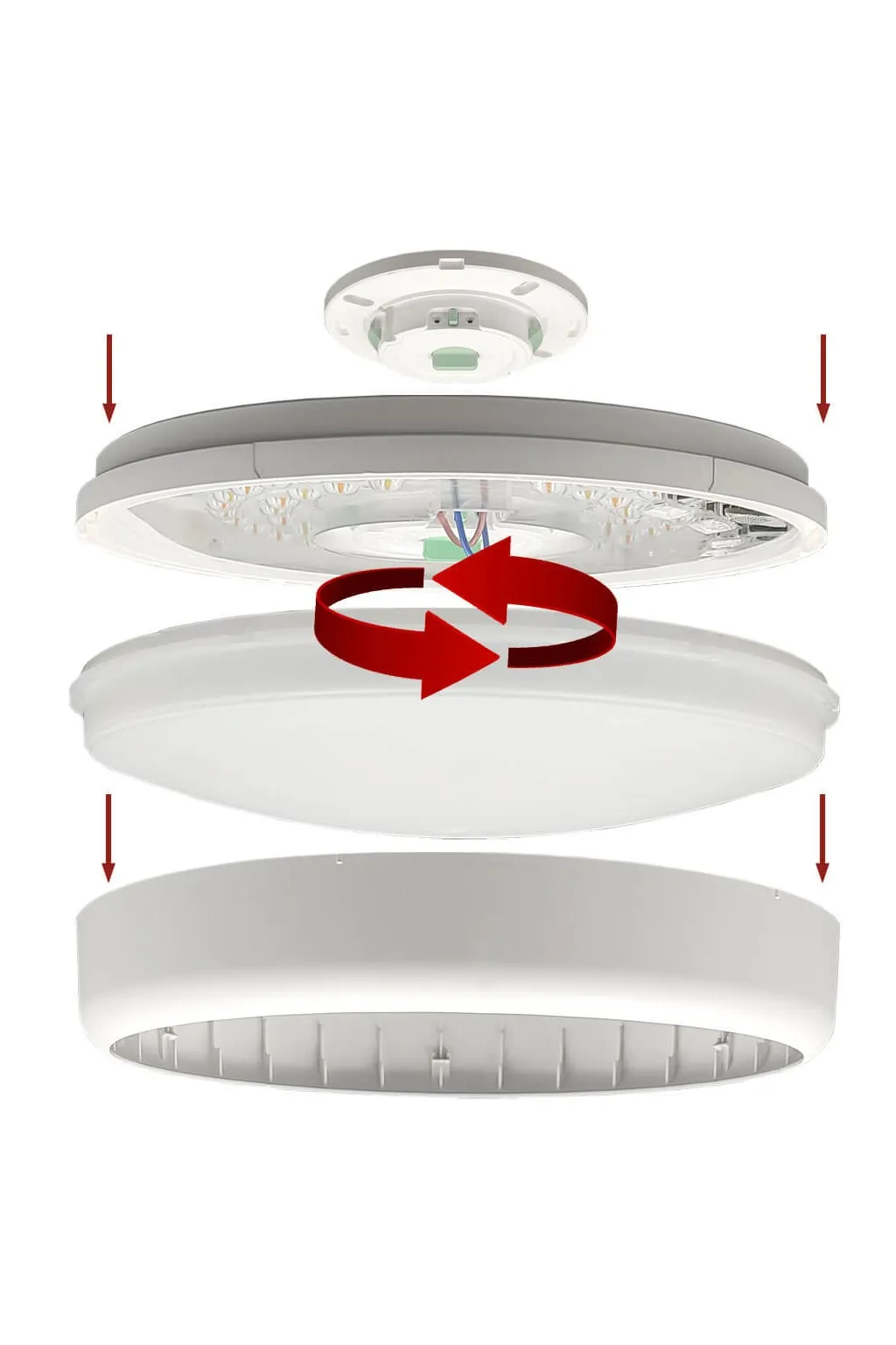 ▷ Radar Sensor Circular Ceiling Light 20W 28cm | Selectable Light 5CCT