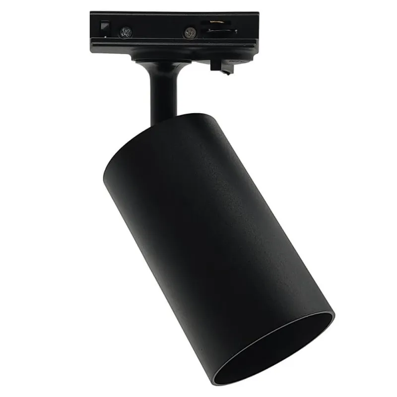 ▷ EMMEN Track Light Black 1-Phase | Addressable, for GU10