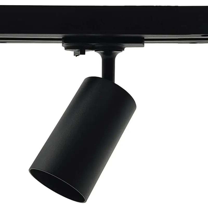 ▷ EMMEN Track Light Black 1-Phase | Addressable, for GU10