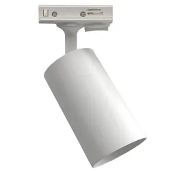 ▷ EMMEN White Track Light Single-phase 10W| Adjustable, for GU10
