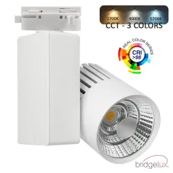 ▷ Foco Calha Monofásico GRAZ 40W CRI+98 | Chip Bridgelux | 3CCT