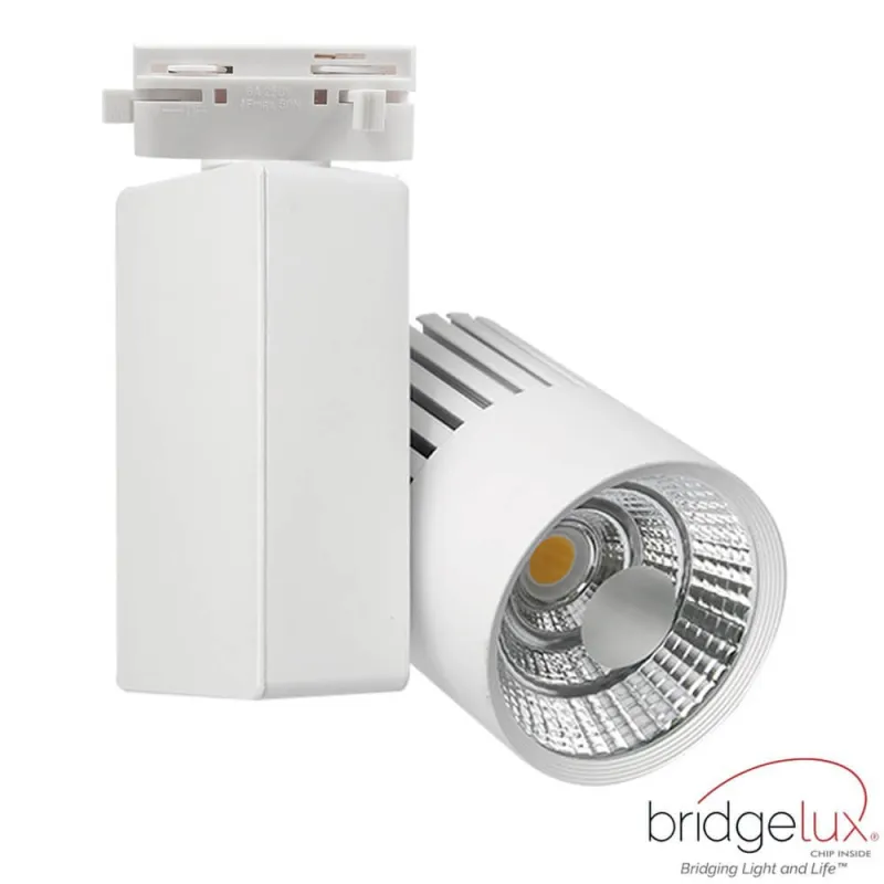 ▷ Spot Led Rail Monophasé GRAZ 40W CRI+98 | Chip Bridgelux | 3CCT