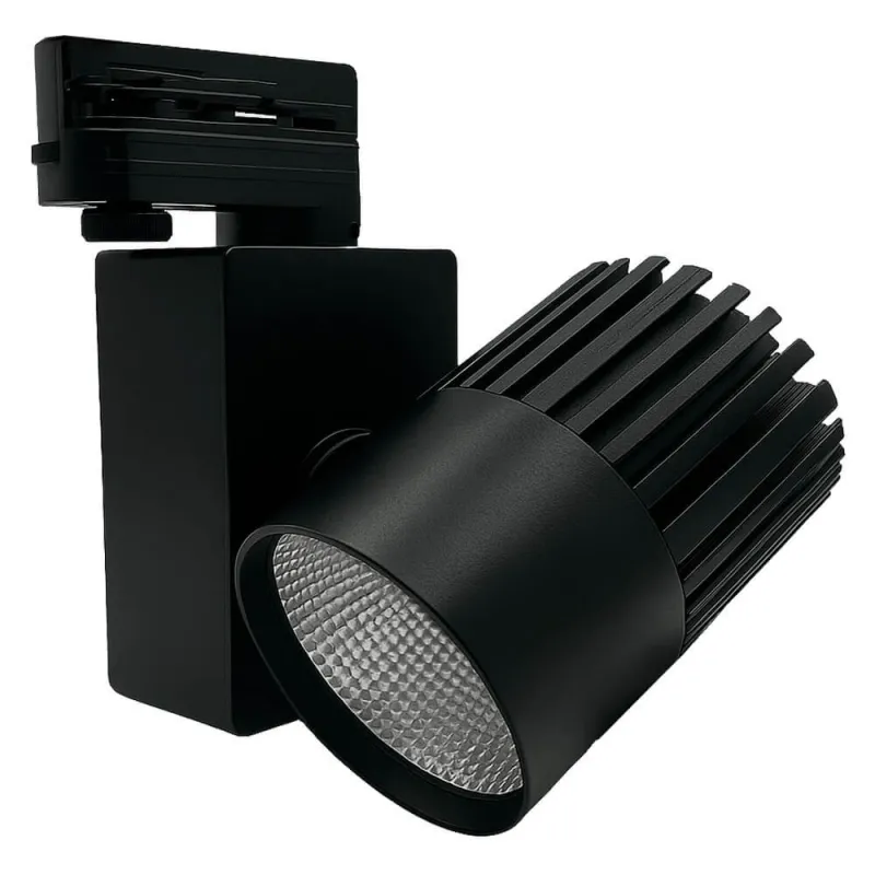 ▷ Comprar Foco Carril Trifásico Negro 40W GRAZ | Luz 3CCT CRI+92