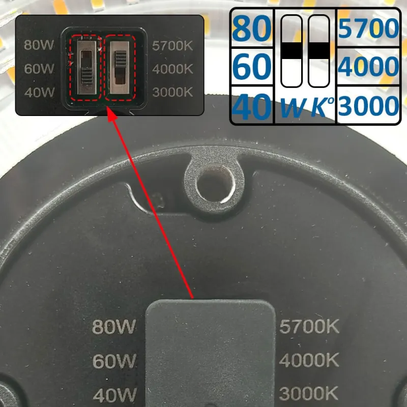 ▷ PARK CITY Professional Circular 80W 3CCT LED Street Light | 360º Light