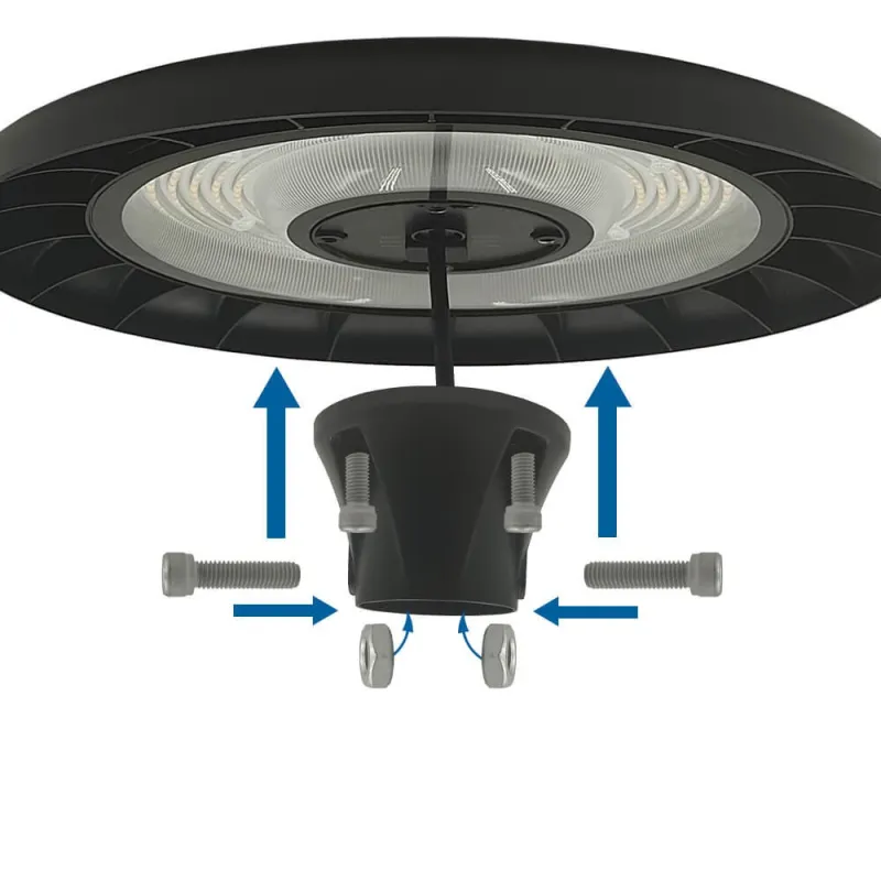 ▷ PARK CITY Professional Circular 80W 3CCT LED Street Light | 360º Light