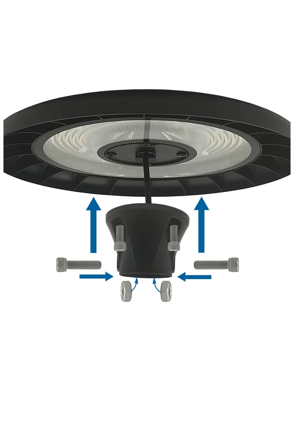 ▷ PARK CITY Professional Circular 80W 3CCT LED Street Light | 360º Light