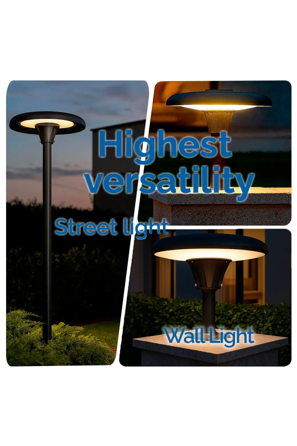 ▷ PARK CITY Professional Circular 80W 3CCT LED Street Light | 360º Light