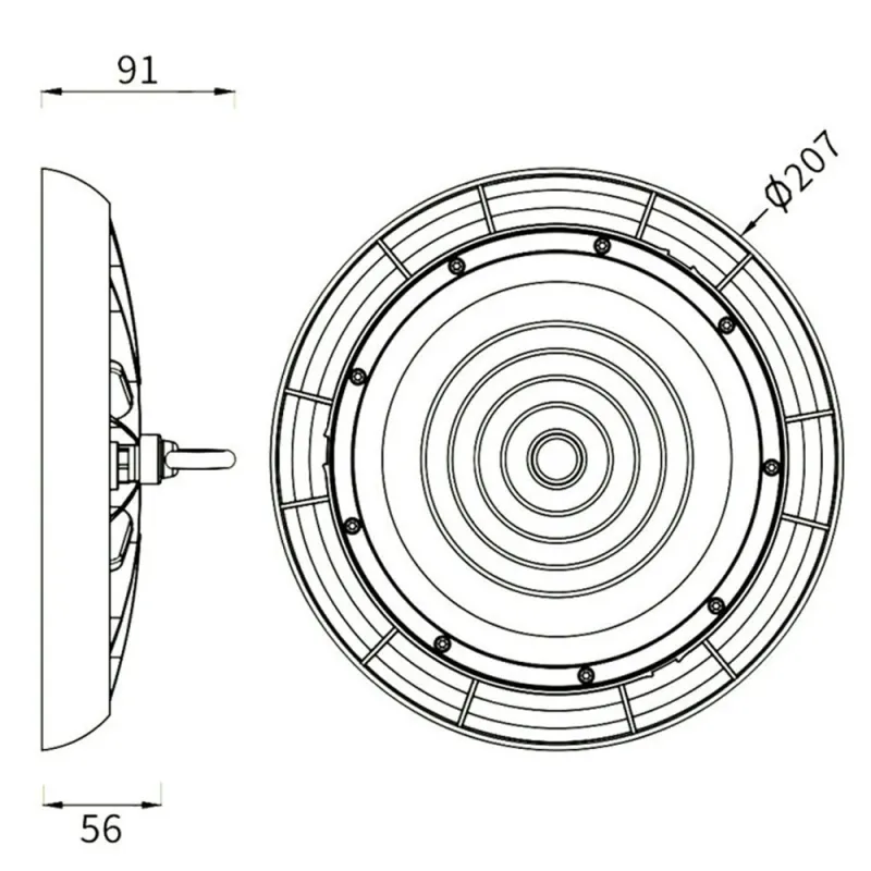 ▷ UFO TITAN 100W NEW TITAN 3CCT LED High Bay | Industrial Lighting