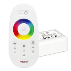 Controlador RGB Tira LED 12-24V RF 2.4GHz Mando | Ibérica