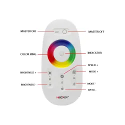RGB LED Strip Controller 12-24V RF 2.4GHz Remote | Ibérica