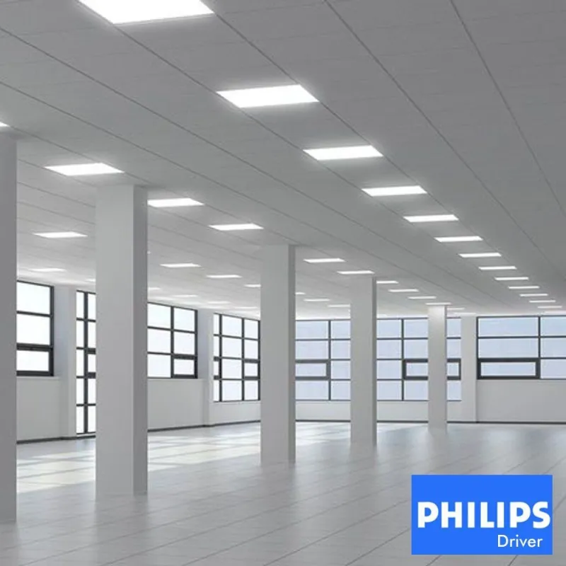 ▷ Pack 10 Dalles LED 60x60 40W Plafonds amovibles | Driver Philips