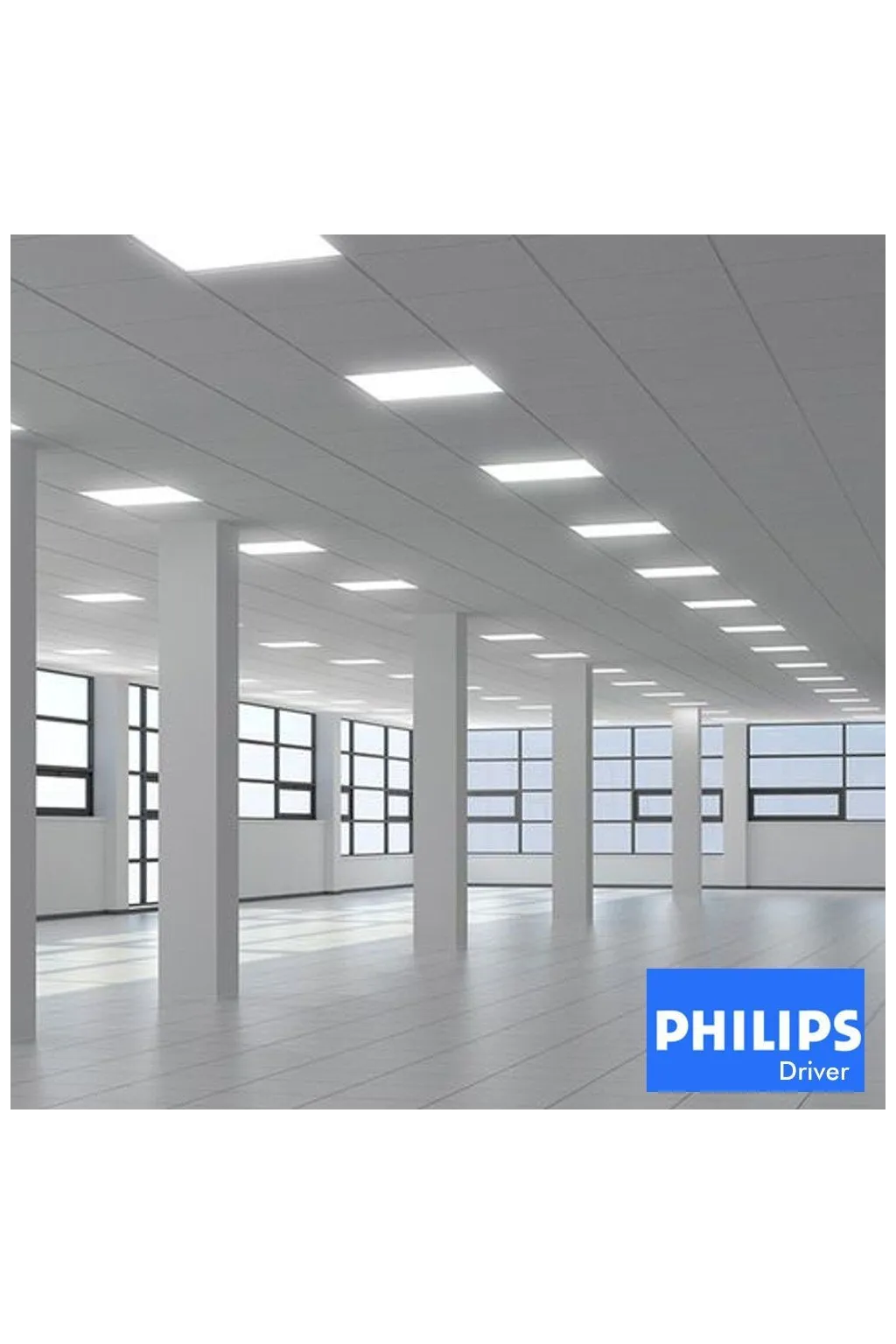 ▷ Pack 10 Painéis LED 60x60 40W para Tetos removíveis | Driver Philips