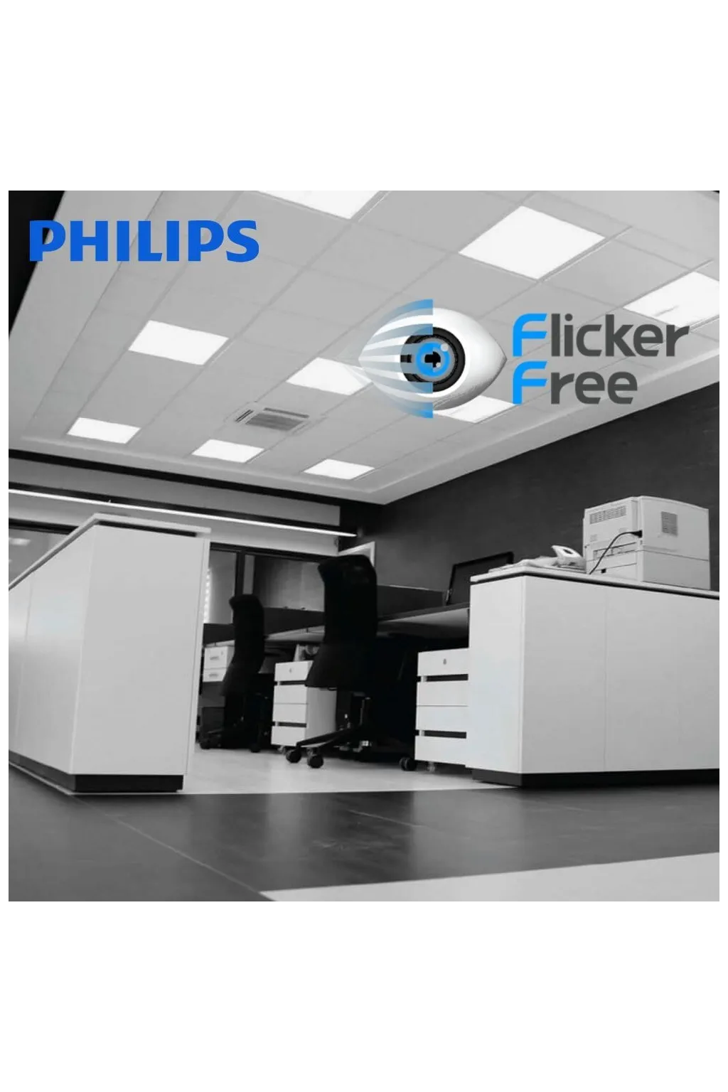 ▷ Pack 10 Dalles LED 60x60 40W Plafonds amovibles | Driver Philips