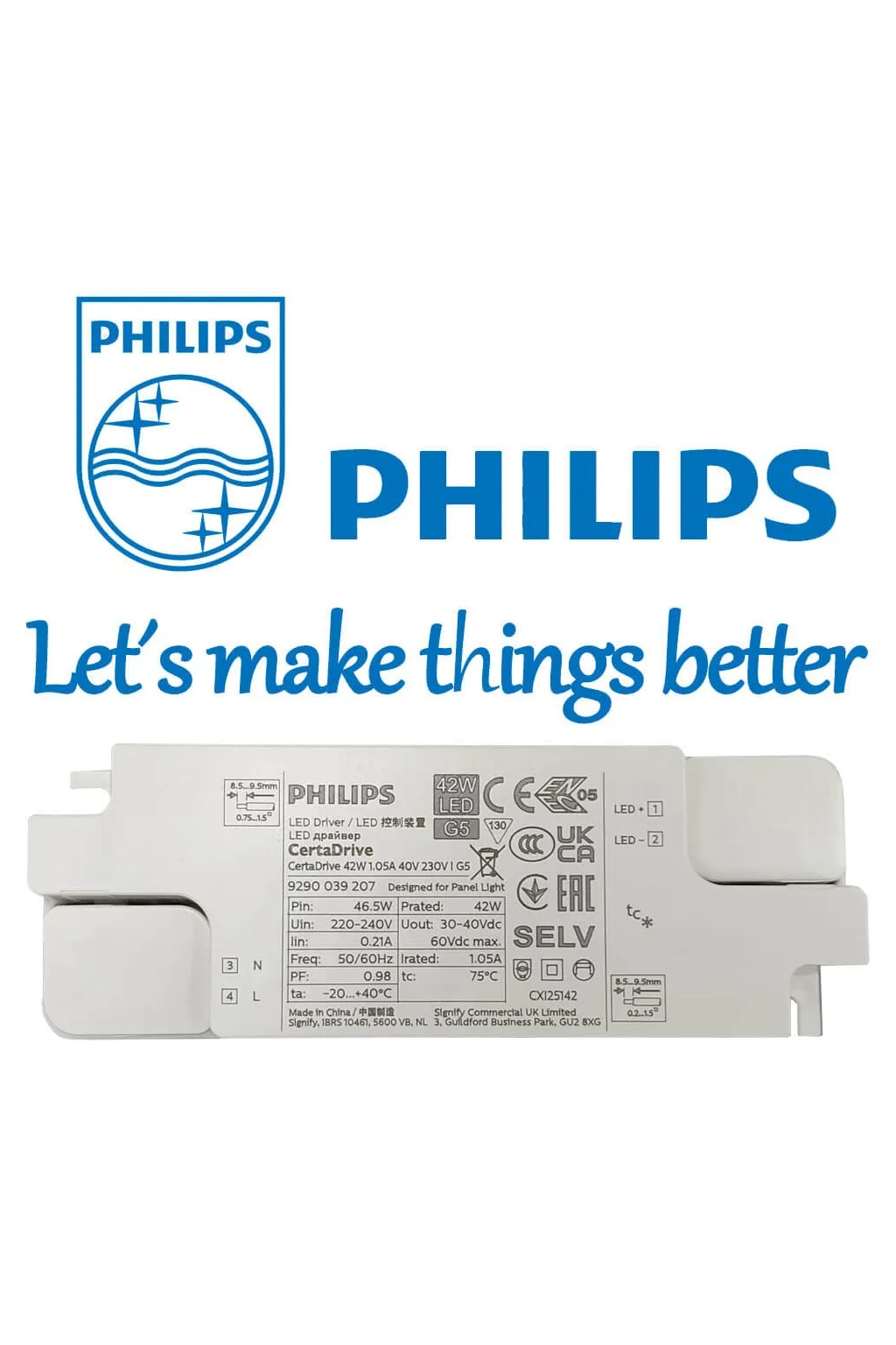 ▷ Pack 10 Dalles LED 60x60 40W Plafonds amovibles | Driver Philips