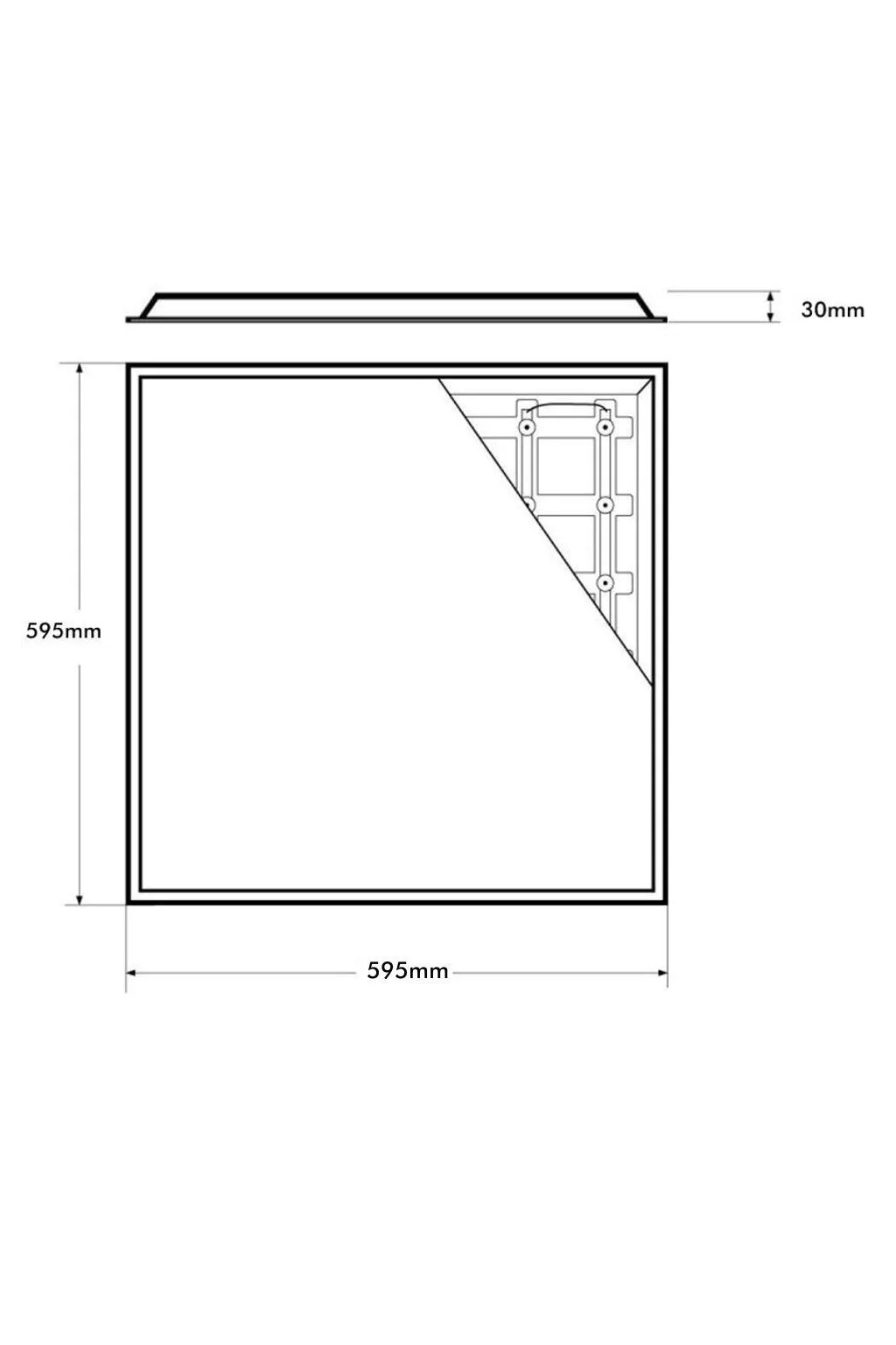 ▷ Pack 10 Dalles LED 60x60 40W Plafonds amovibles | Driver Philips