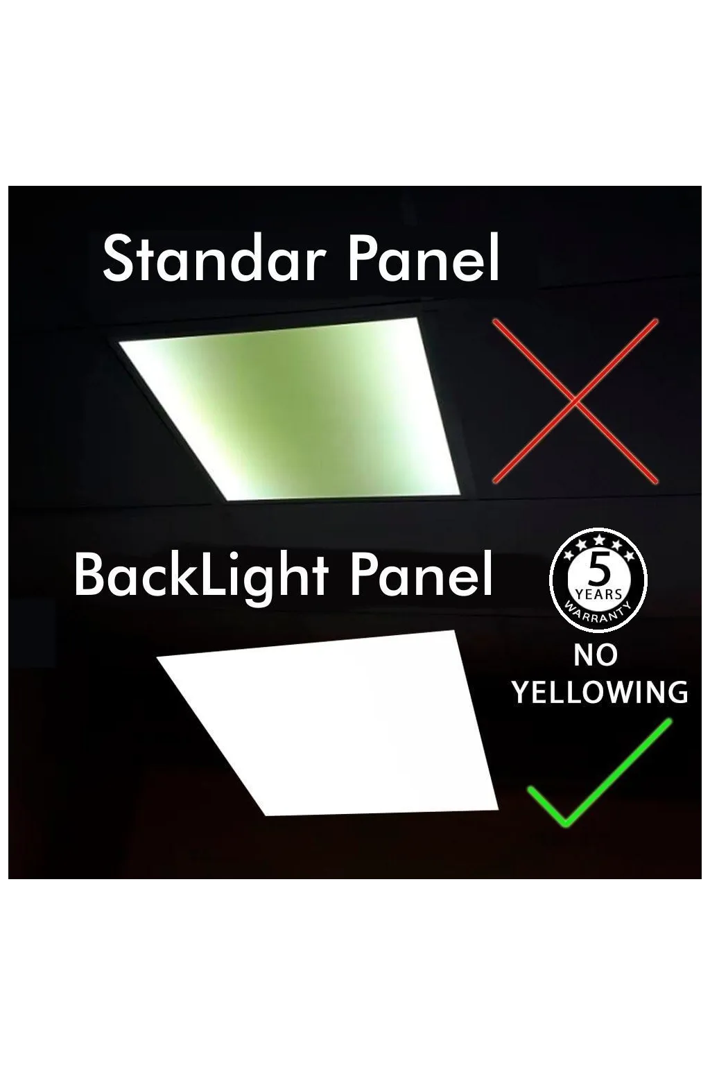 ▷ Pack 10 Dalles LED 60x60 40W Plafonds amovibles | Driver Philips