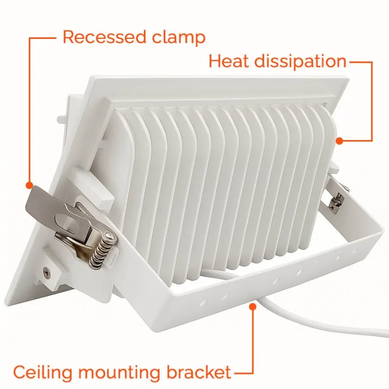 ▷ OSRAM 40W Rectangular Adjustable LED Downlight | Selectable 3CCT Light