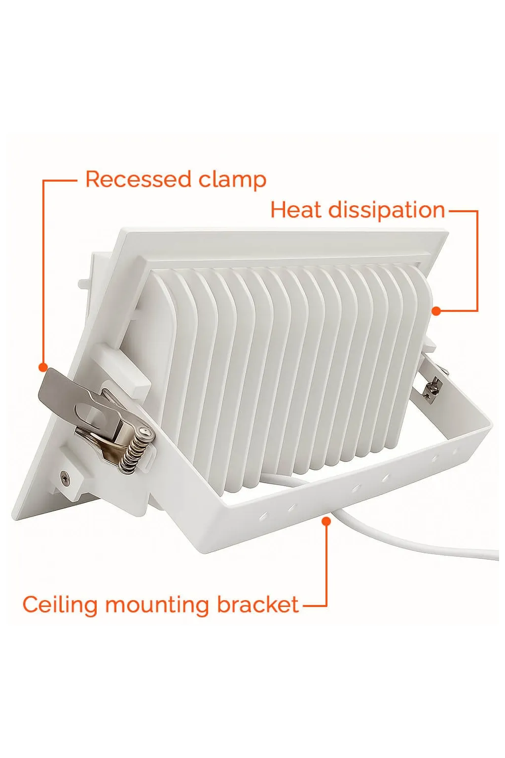 ▷ OSRAM 40W Rectangular Adjustable LED Downlight | Selectable 3CCT Light