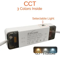 ▷ OSRAM 40W Rectangular Adjustable LED Downlight | Selectable 3CCT Light