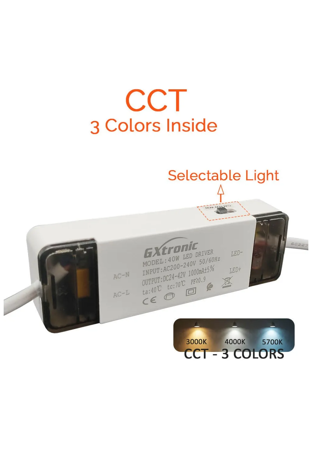 ▷ OSRAM 40W Rectangular Adjustable LED Downlight | Selectable 3CCT Light