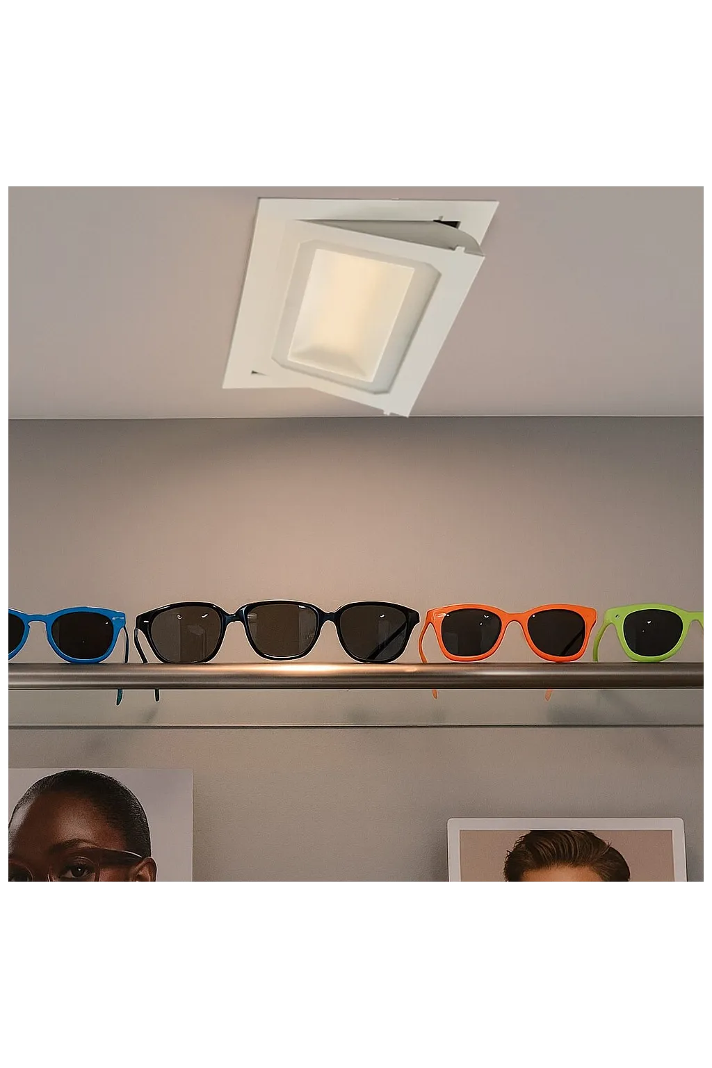 ▷ OSRAM 40W Rectangular Adjustable LED Downlight | Selectable 3CCT Light