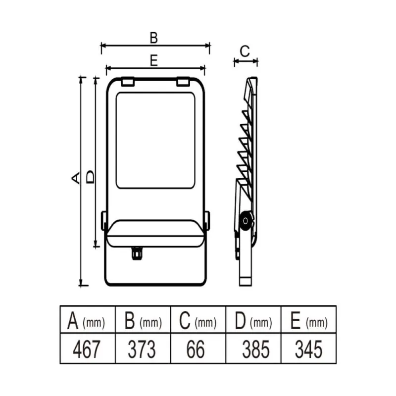 ▷ Projecteur LED MAXLITE 200W | Puissance Réglable & 3CCT | IP65