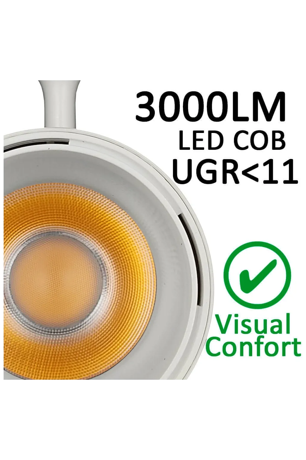 ▷ Acquista Faretto LED 30W PARMA Bianco Binario Monofase - CCT - CRI+92