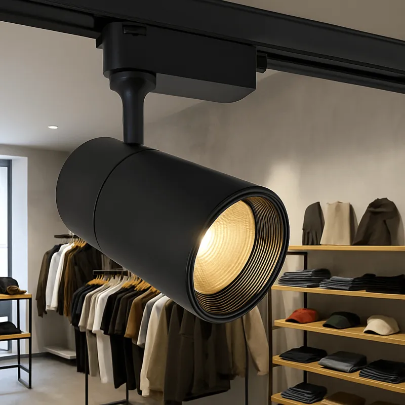 ▷ Acheter Projecteur LED 30W PARMA Blanc Rail Monophasé - CCT - CRI+92 - 48º