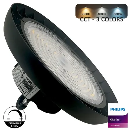 ▷ Campana Industrial LED UFO GERMANY | Alta Eficiência & Regulagem 1-10V
