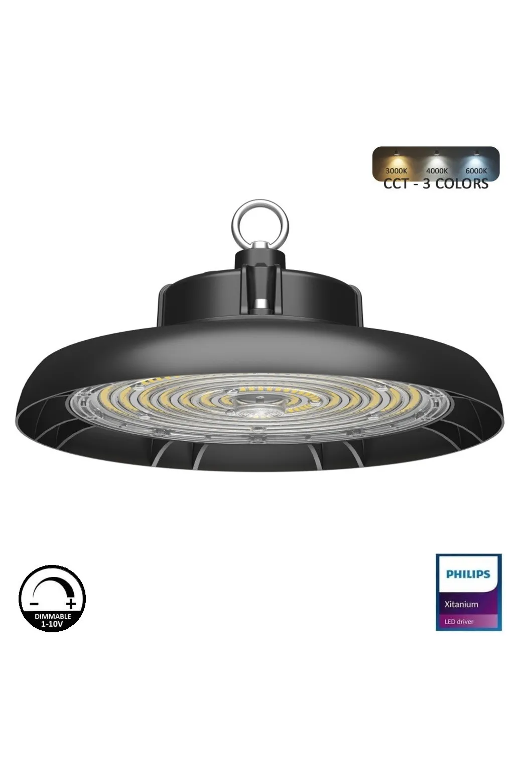 ▷ Campana Industrial LED UFO GERMANY | Alta Eficiencia y Regulación 1-10V
