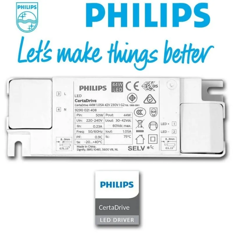 Comprar Foco LED 40W UPPSALA Branco PHILIPS Driver Calha TRIFASICO CRI+92