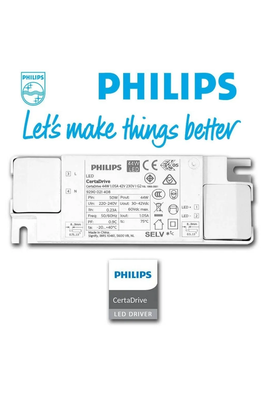 Comprar Foco LED 40W UPPSALA Branco PHILIPS Driver Calha TRIFASICO CRI+92