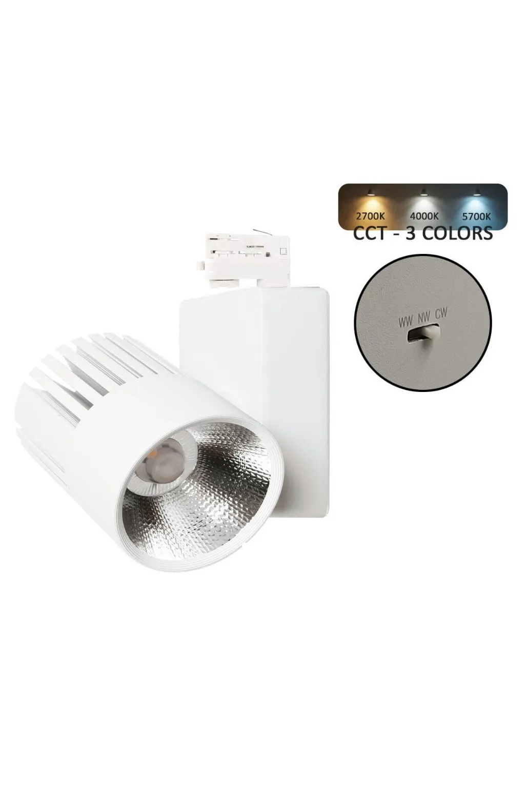 Comprar Foco LED 40W UPPSALA Branco PHILIPS Driver Calha TRIFASICO CRI+92