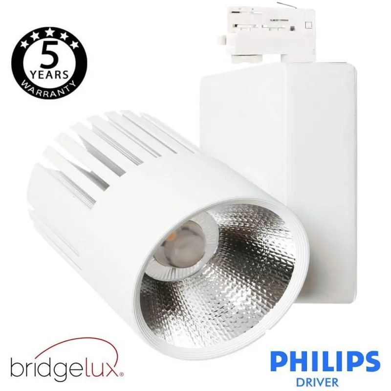 Comprar Foco LED 40W UPPSALA Branco PHILIPS Driver Calha TRIFASICO CRI+92