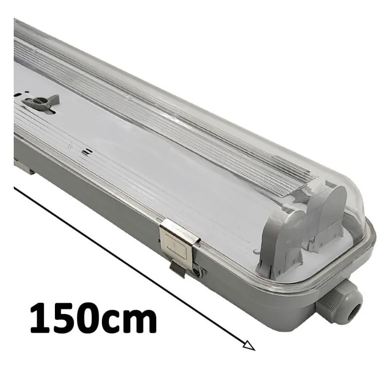 IP65 Stanca Screen for 2 LED tubes - 150cm