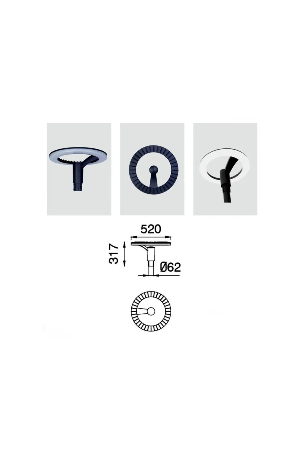Acheter R?verb?re LED LED 60W URBAN Philips Luminleds SMD 3030 160Lm/W