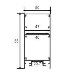 Acheter Profile aluminum lineare 2 metres