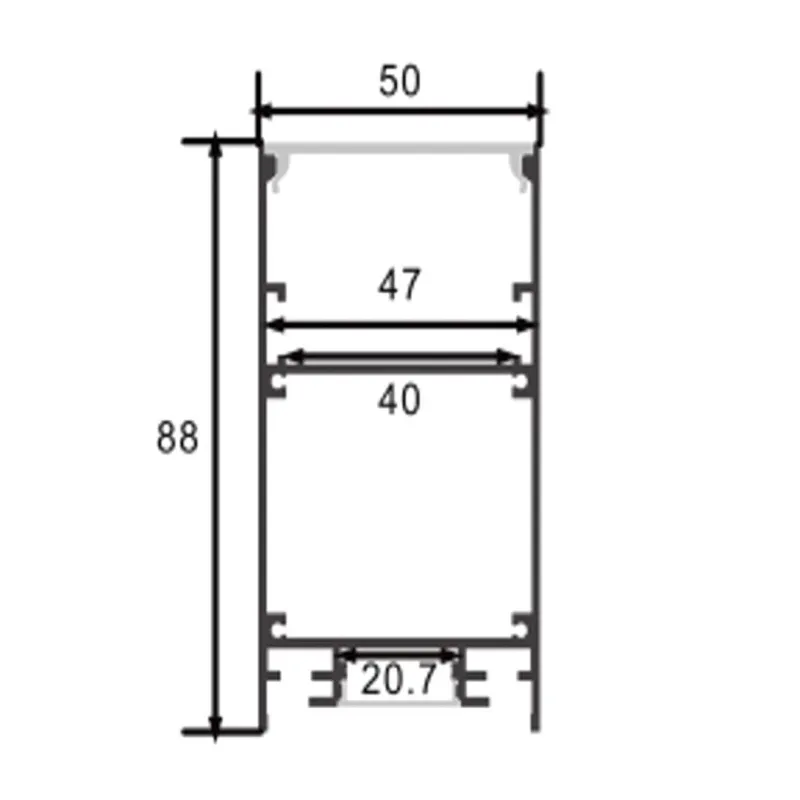 Acheter Profile aluminum lineare 2 metres